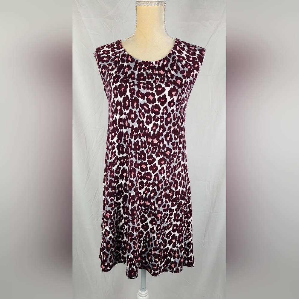 Loft Artsy Animal Print Contemporary Knit Dress sz XS Petite NWT